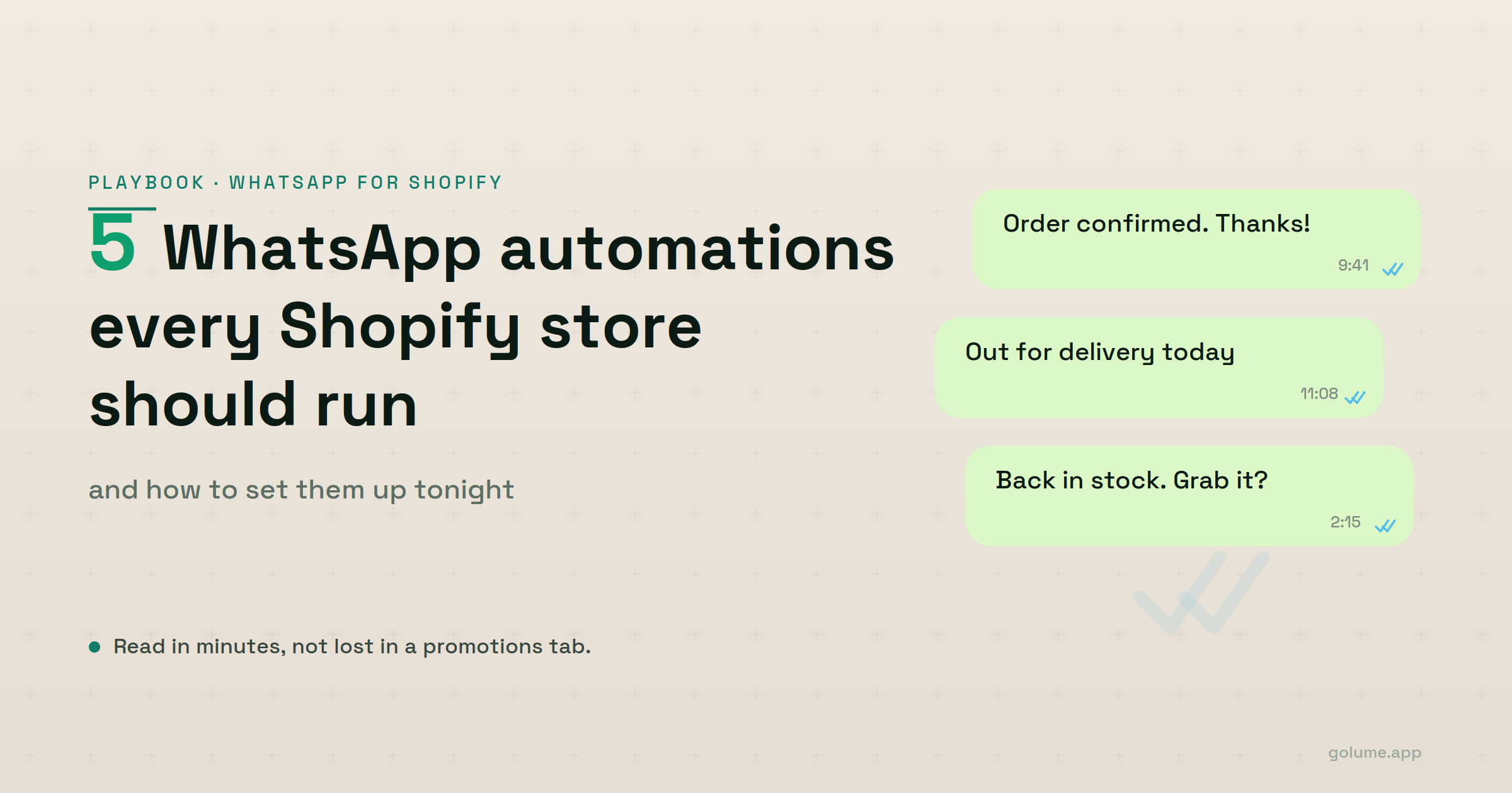 5 WhatsApp Automations Every Shopify Store Should Run (and How to Set Them Up)